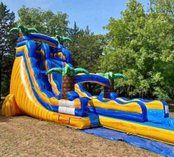 20' Single lane water slide 2020yellow20and20blue20SL. 1761687076 20' Single lane water slide